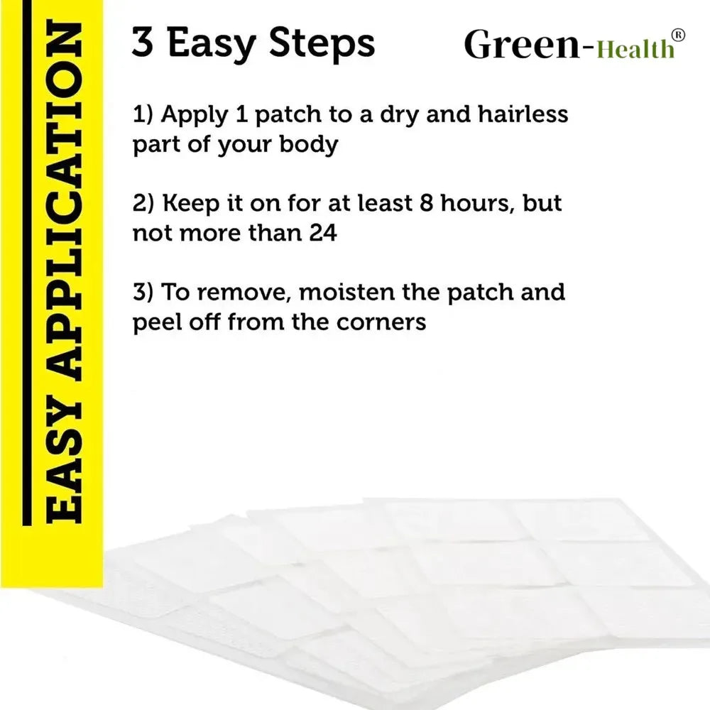 Vitamin B Complex Transdermal Patches B1, B2, B3, B5, B6, B12, D-biotin & Folic Acid, Support Cellular Energy & Mental Clarity