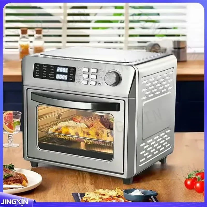 for Home-use Oil-free Healthy Digital 26L air Fryer and Grill with Stainless Steel Body