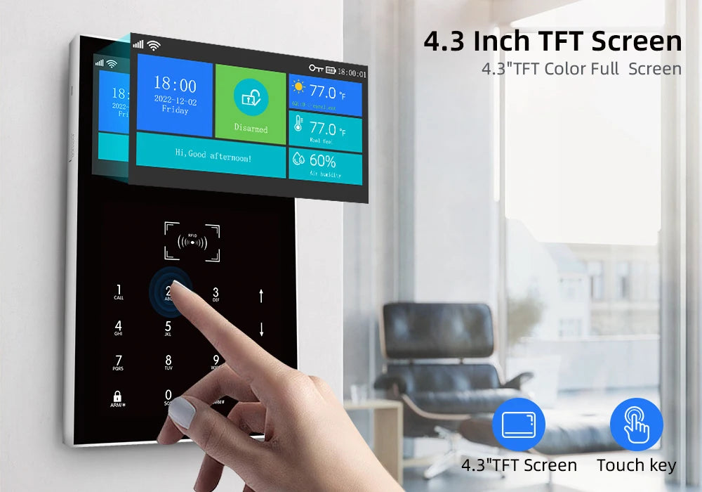 WiFi GSM Smart Home Alarm Security Kit - Tuya App Controlled System Tidesmit