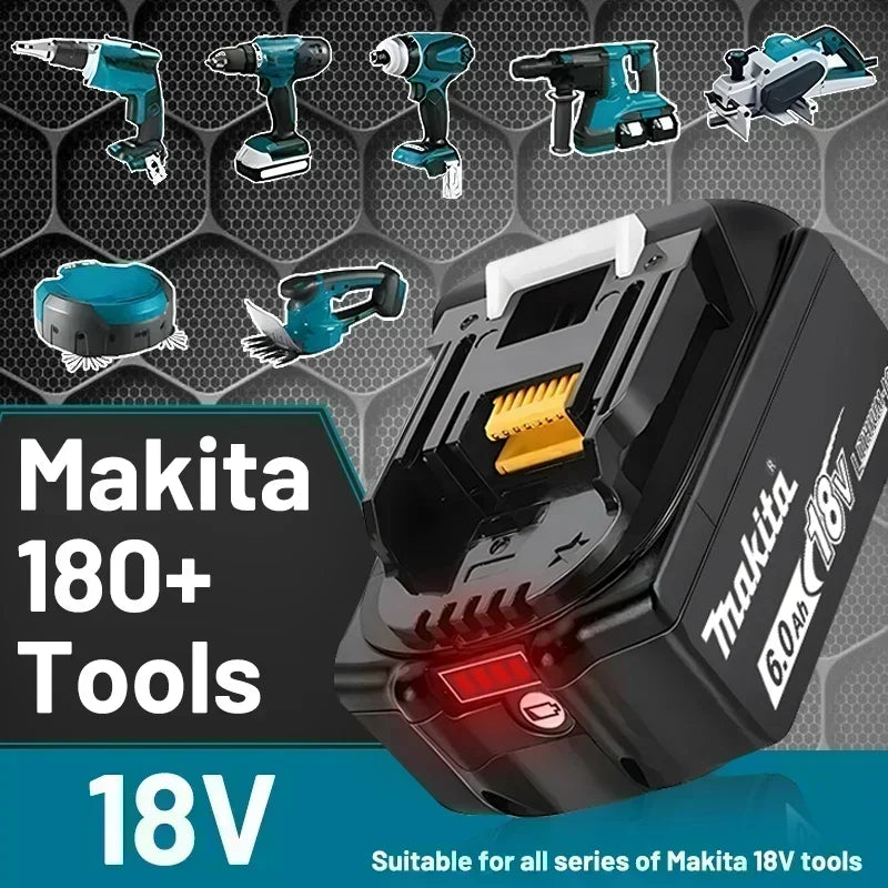 Genuine 6AH Makita BL1860 6ah Battery Power Tools Li-ion Replacement LXT BL1850 BL1840 for 18V Screwdriver with BMS 18v Battery