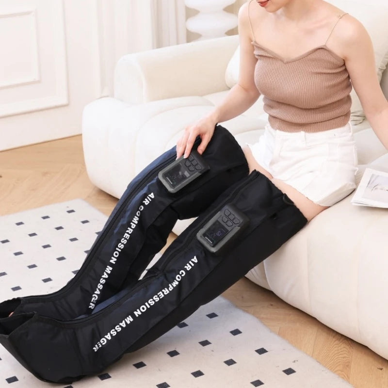 Pneumatic Leg Massager for Foot, Calf, and Thigh Recovery | Tidesmit Relaxation Treatment Tidesmit