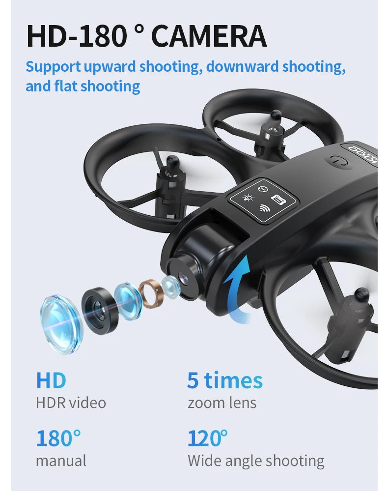 Mini Foldable Camera Drone with 4K Video - Compact Beginner Quadcopter Tidesmit