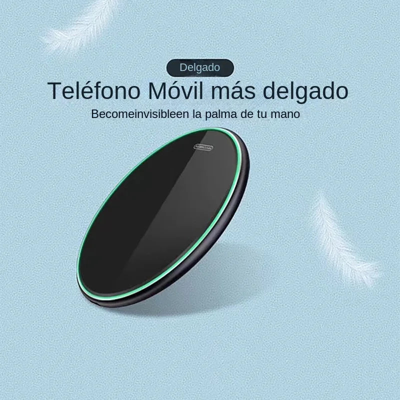 15W Fast Wireless Charger Pad - Qi Certified & MagSafe Compatible Black Tidesmit