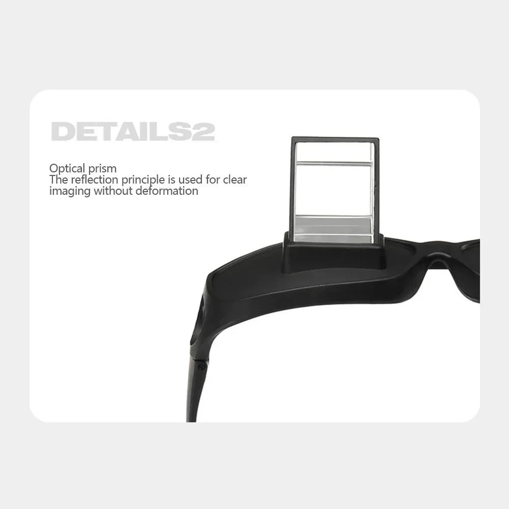 Prism Glasses for Reading in Bed - Ergonomic Horizontal View Tidesmit