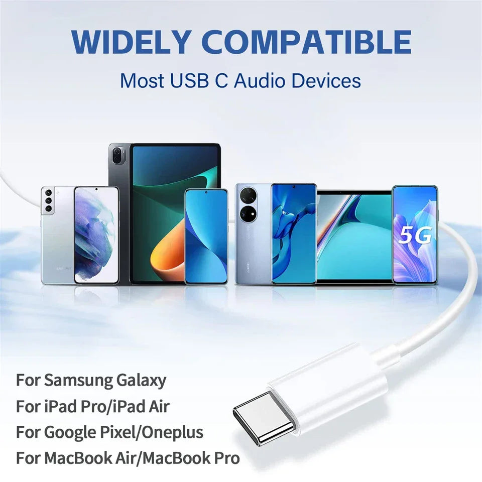 Tidesmit Wired Earphones USB-C & 3.5mm In-Ear Headset with Mic Tidesmit