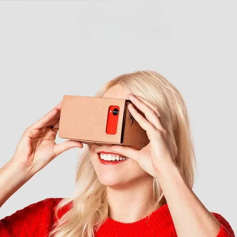 Google Cardboard VR Headset - 25mm Lens Smartphone Virtual Reality Viewer Tidesmit