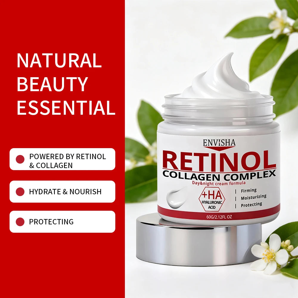 Face Skin Care Retinol Collagen Complex Cream Deeply Moisturizing Firming Nourishesing Smoothing Brightening Beauty Health