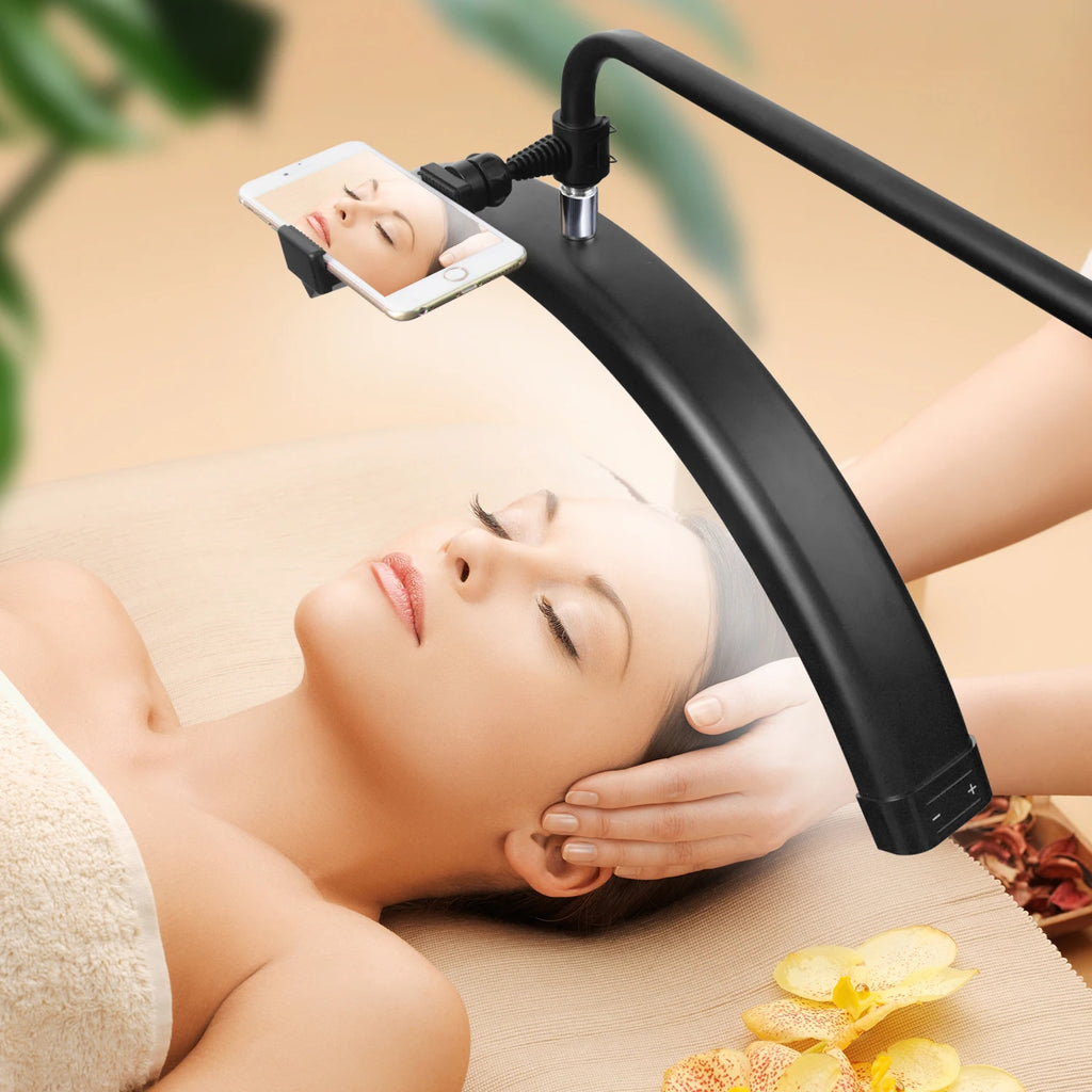 Half Moon Lash Light - 28 Inch Adjustable LED Beauty Lamp for Estheticians Tidesmit