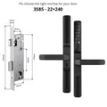IP65 Waterproof  Outdoor Smart Lock with Keyless Entry Door Lock Handle Ultra-thin Biometric Door Lock Free App Remote  Control