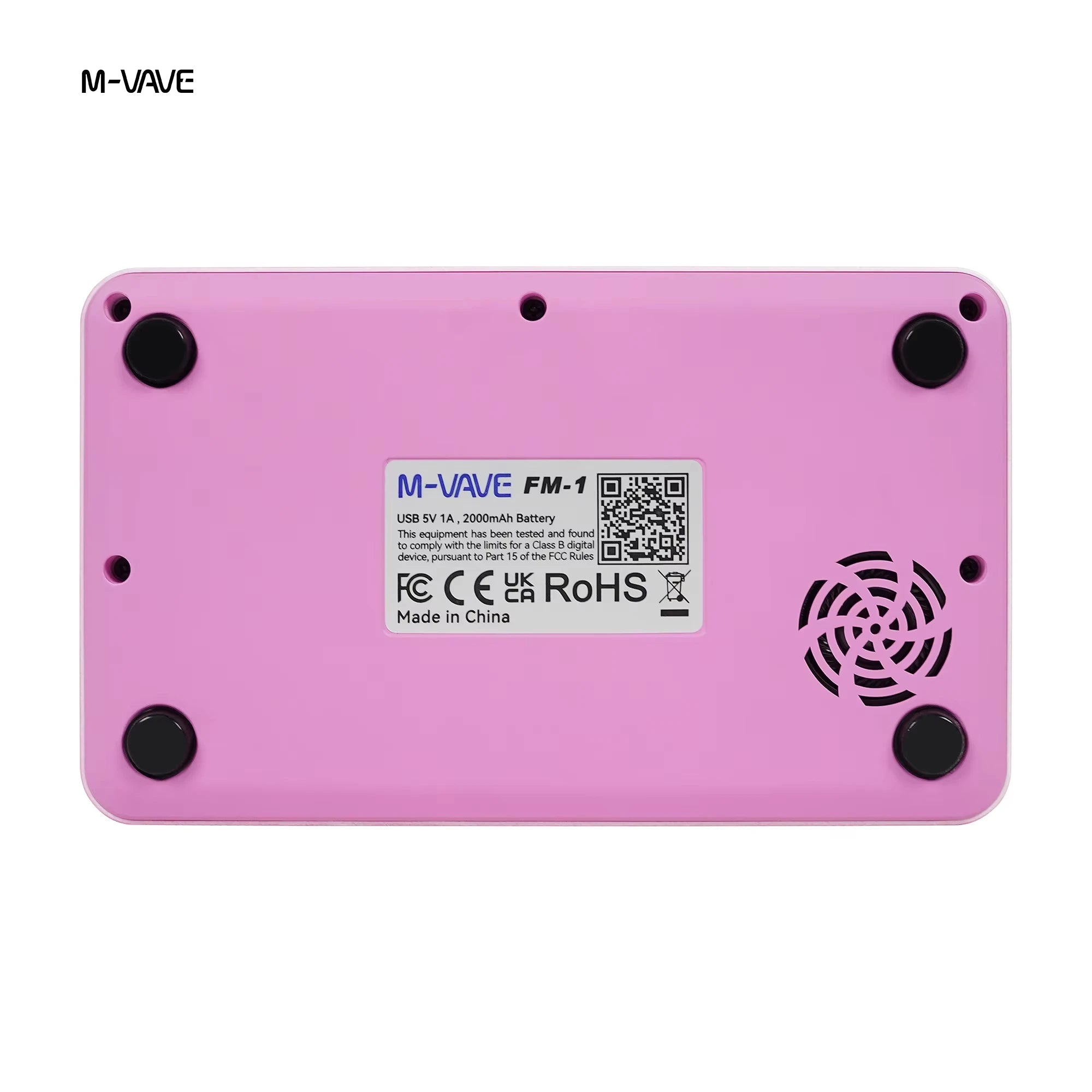 M-Vave Fm-1 Portable Fm Synthesizer Effect Pedal 12h Battery 6-Operator 32-Algorithm 128 Presets Built-In Speaker Bluetooth Midi