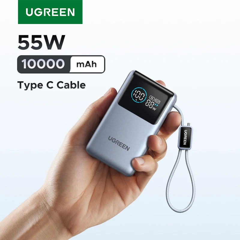 Tidesmit 10000mAh Portable Charger - 55W PD Fast Charging Power Bank Tidesmit