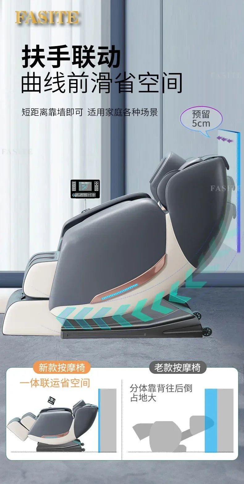 Massage Chair Recliner: Tibetan Blue Electric Sofa for Muscle Relief Massage Chairs Tidesmit