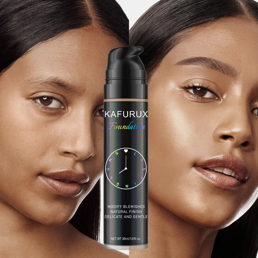 Tidesmit 8 color full coverage liquid concealer foundation texture close-up for flawless Korean makeup finish