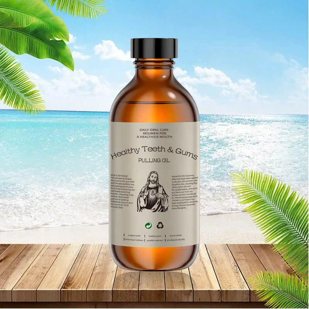 Tidesmit Coconut Pulling Oil for natural teeth whitening and fresh breath oral care