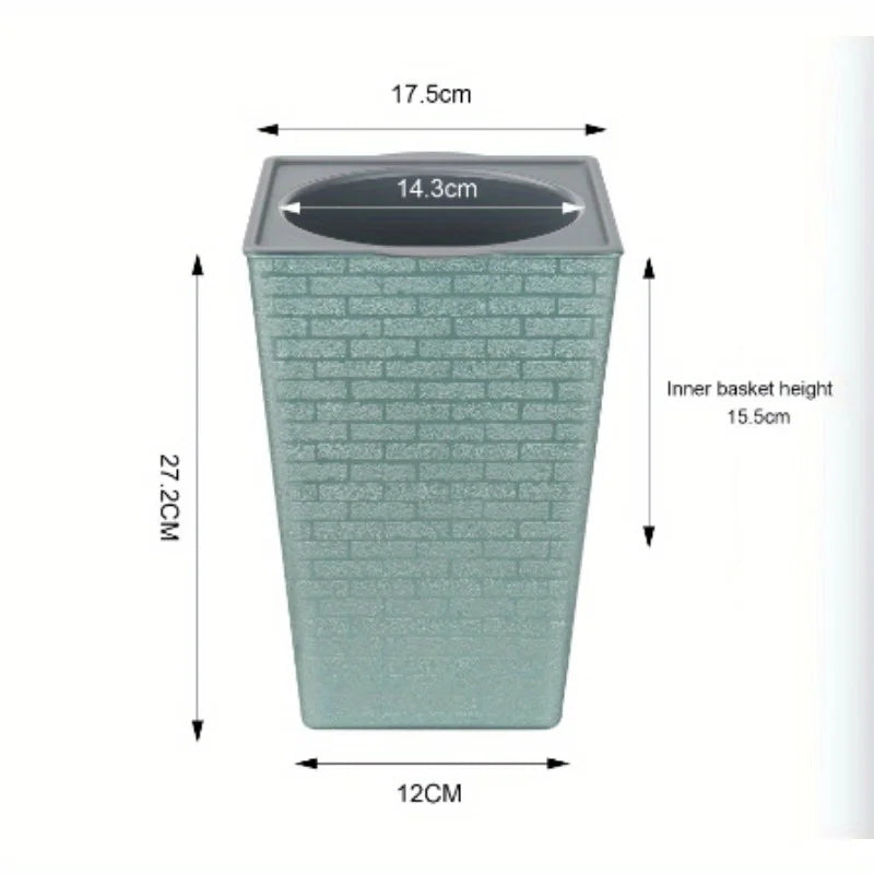 Plastic Brick Pattern Flowerpot Creative Shape Garden Flower Pot for Garden Courtyard Indoor Large Flower Pot Garden Supplies
