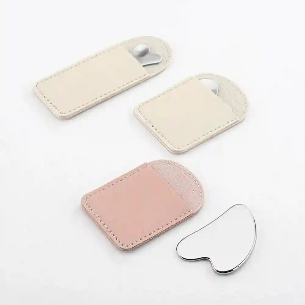 Stainless Steel Gua Sha Face Massager - Ergonomic Heart Shape Tool Eye Massage Instrument Tidesmit
