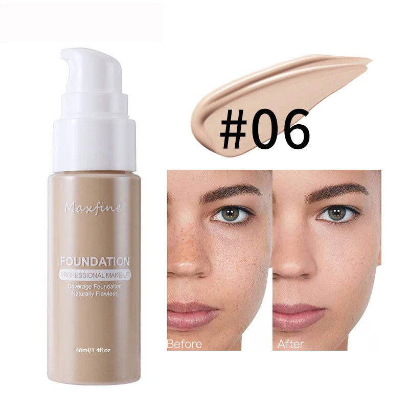 Tidesmit 12 color long lasting liquid foundation swatch showing high coverage and moisturizing texture