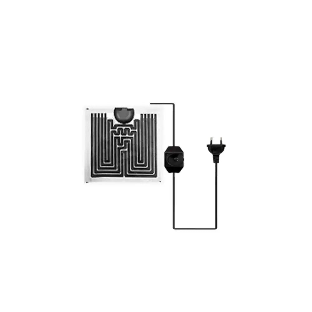 Graphene reptile heating mat with EU plug and temperature controller for safe, adjustable terrarium warmth.