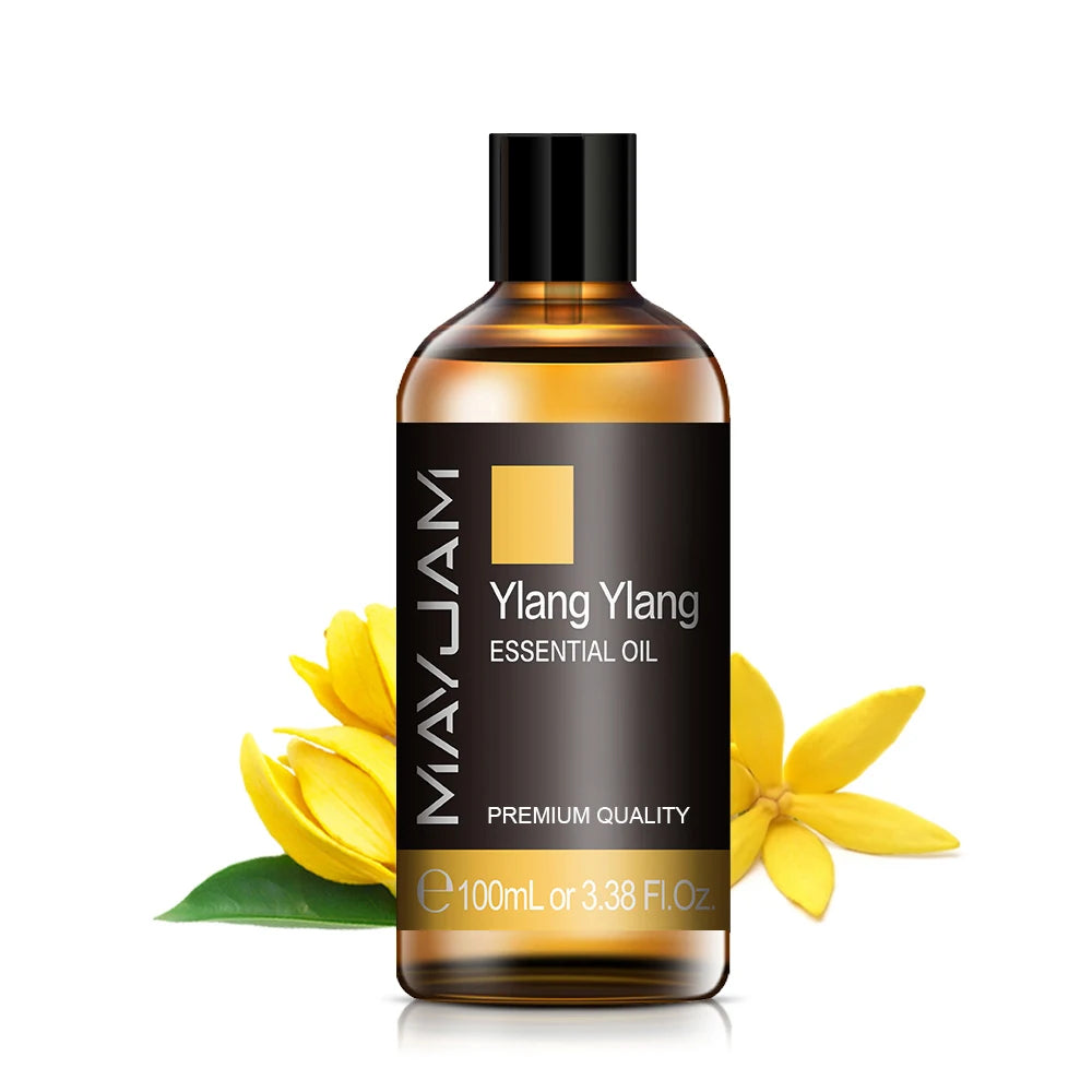 Tidesmit 100ml Organic Essential Oil set for humidifiers and aromatherapy featuring lavender and eucalyptus.
