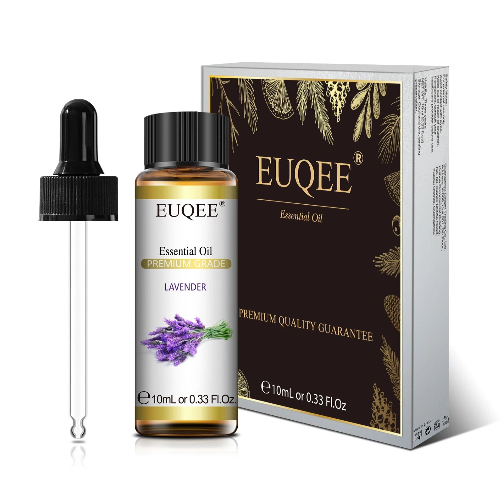 EUQEE Fragrance Essential Oil 10ml Floral Series Lavender Manuka Vanilla Rose Ylang Ylang Jasmine Geranium Chamomile Neroli Oil