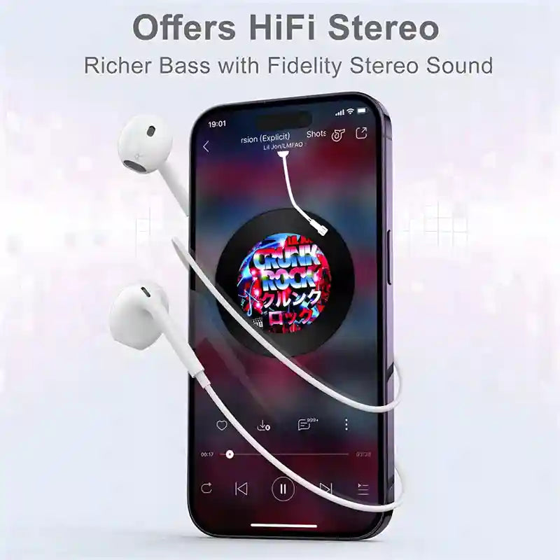 USB C Wired Earphones for Android - 3 Pack Noise Isolating Headset Tidesmit