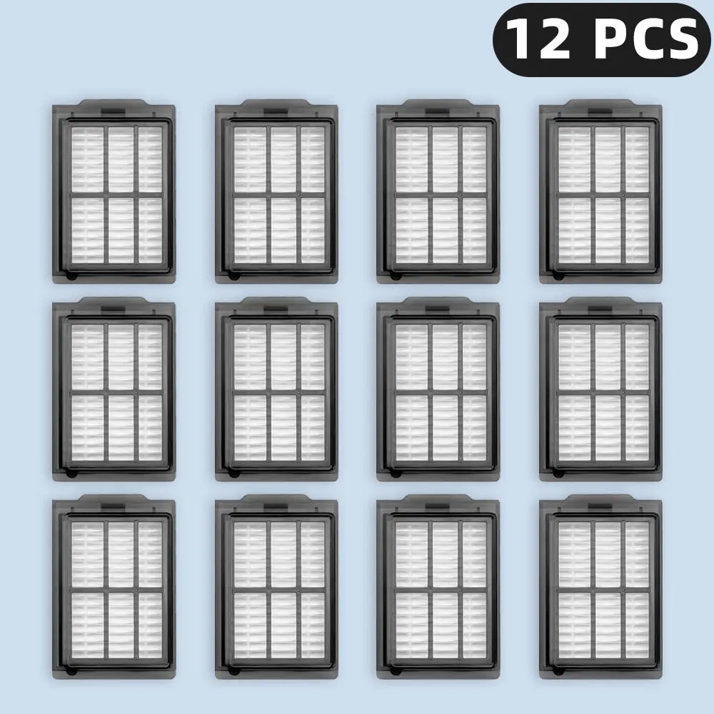 Tidesmit replacement parts kit for iRobot Roomba Plus 405 505 with main brush, side brushes, filters, and mop pads.