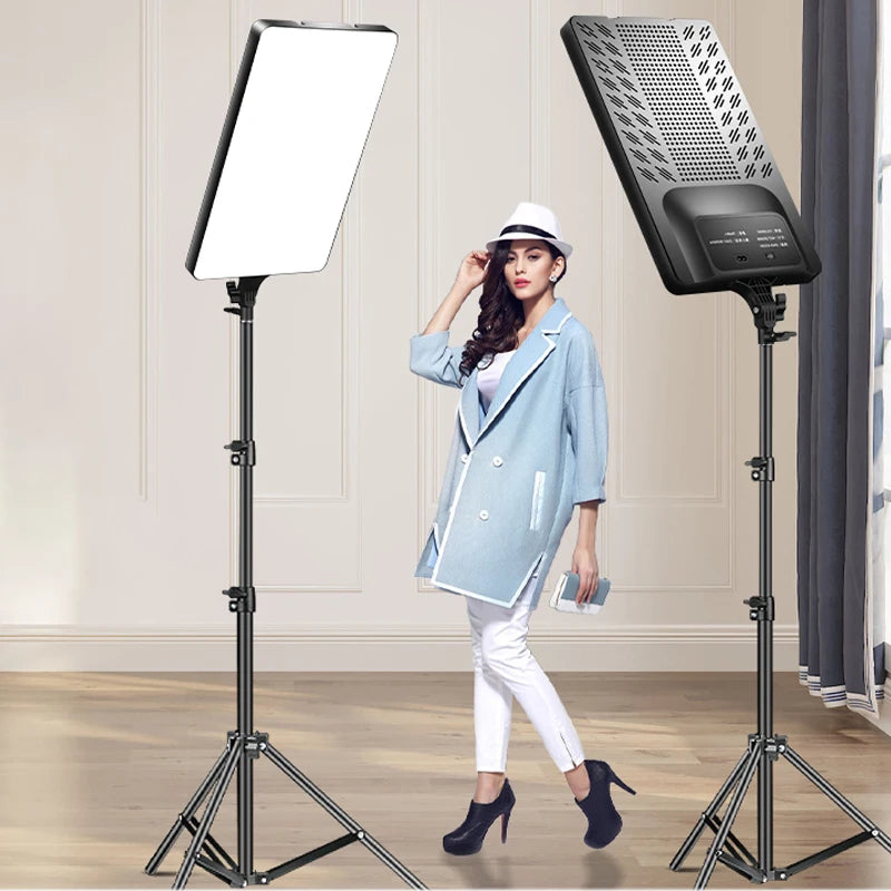 LED Video Light Panel | 50W Bi-Color Studio Lamp for Content Creation Tidesmit