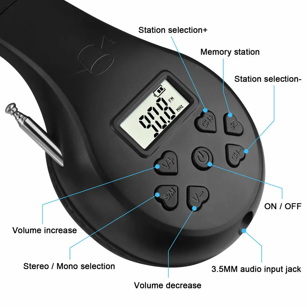 Portable FM Radio Headset for Simultaneous Interpretation - Tidesmit Tidesmit