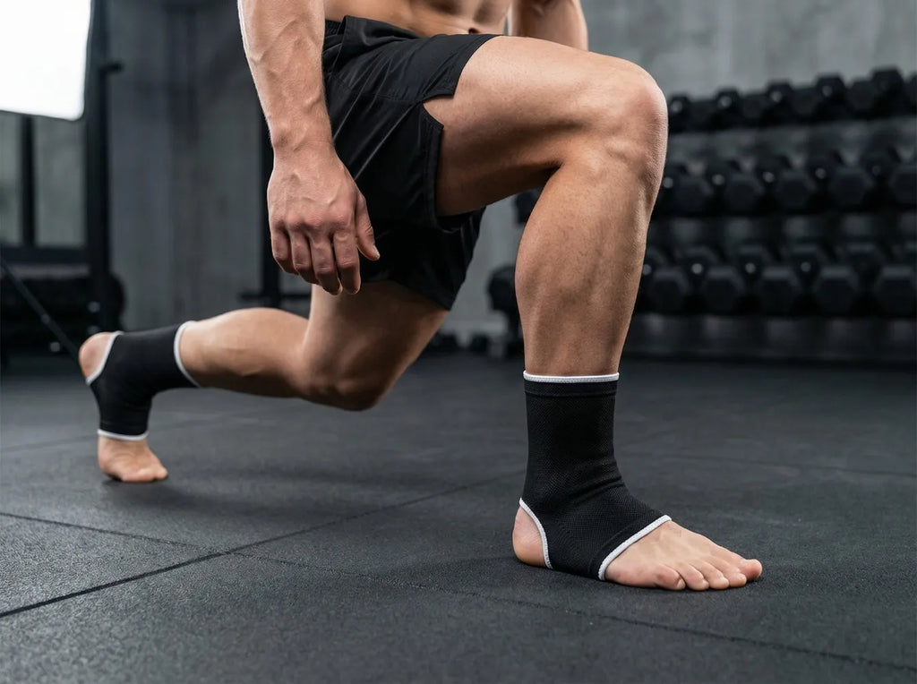 VBOSI Breathable High Elasticity Ankle Support Brace Compression Sleeve for Sports Basketball Running Gym Injury Protection