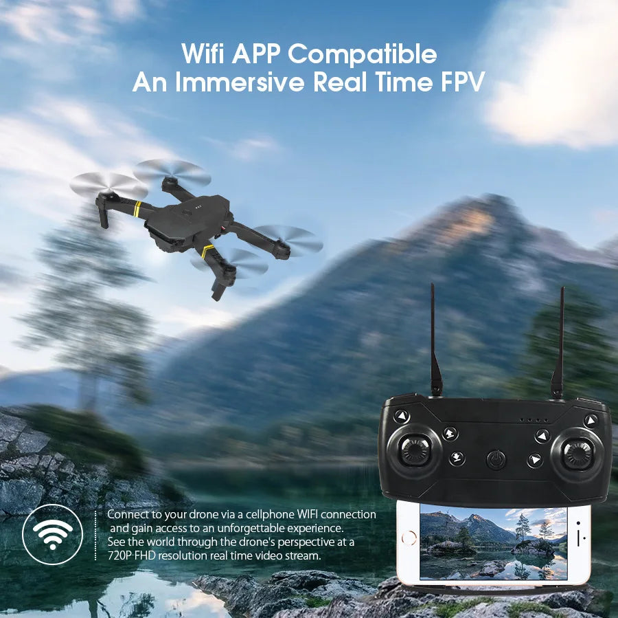 4K Camera Drone with Remote Control – Foldable Beginner Quadcopter Tidesmit