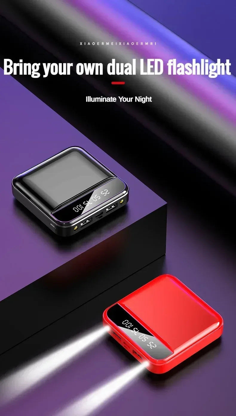 Portable Power Bank with Built-in Cable - High Capacity Fast Charger Tidesmit