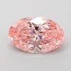 2 Carat Oval Cut Fancy Intense Pink Lab Grown Diamond VS2 Clarity Good Polish Loose IGI Certified Gemstone Jewelry