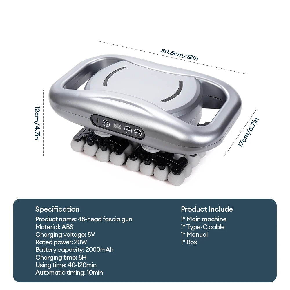 Deep Tissue Massage Gun: Percussion Muscle Recovery Tool Relaxation Treatment Tidesmit