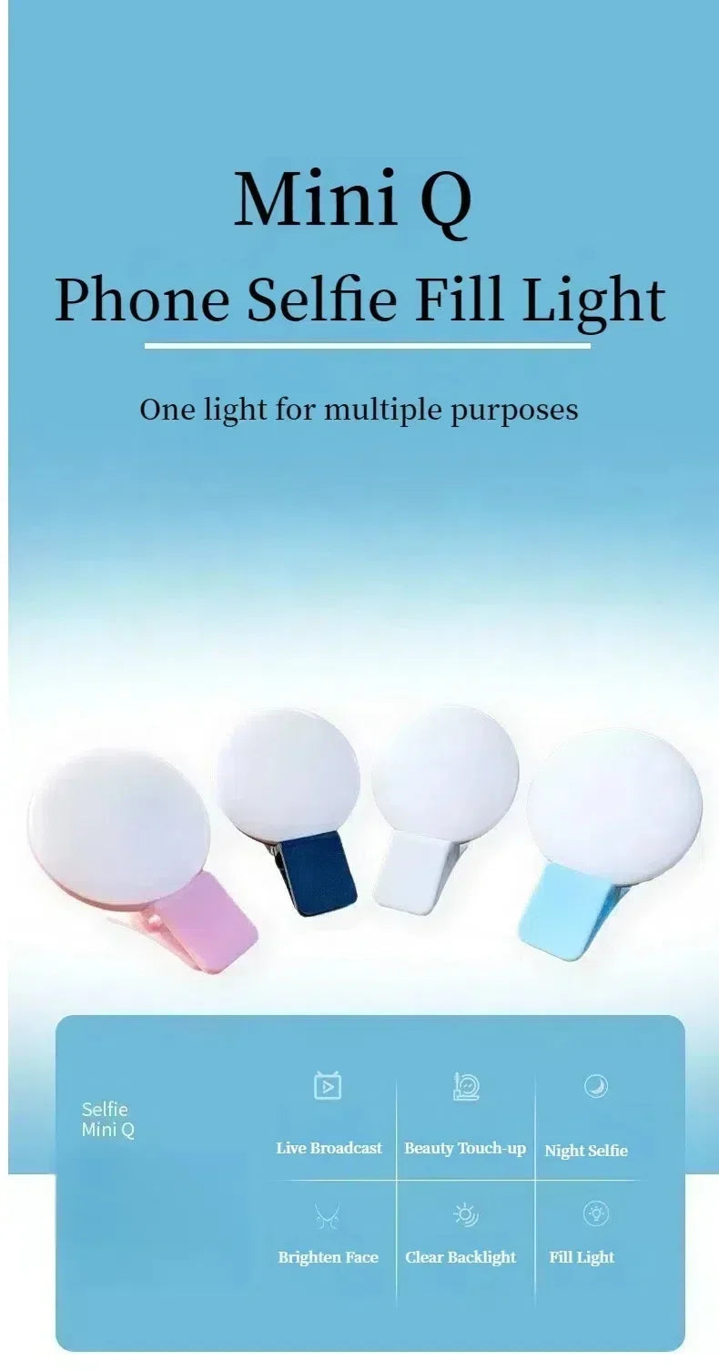 LED Selfie Ring Light – Adjustable Phone Lamp for Content Creation Tidesmit