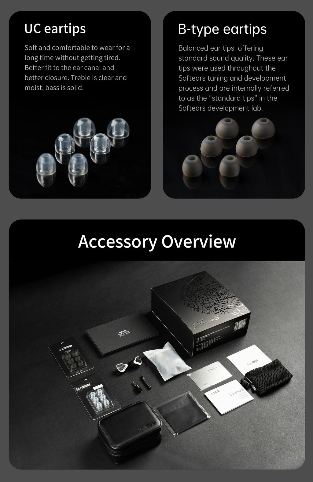 Softears Volume S Hybrid IEM | HiFi Monitoring Audio | Tidesmit Tidesmit