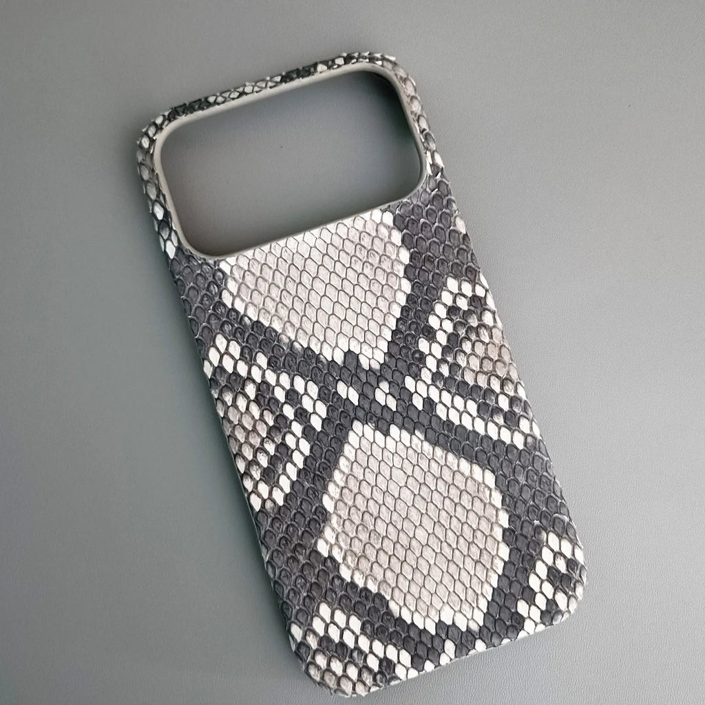 Python Leather iPhone Case: Genuine Snakeskin Slim Fit Protection Tidesmit