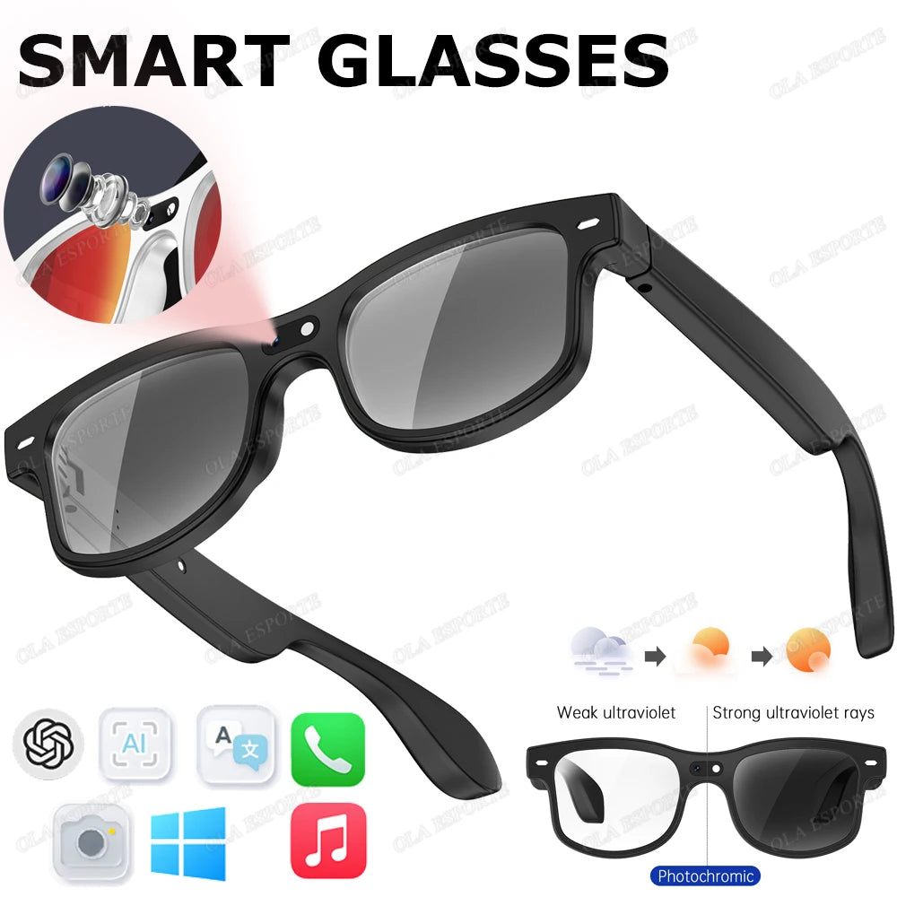 Smart Glasses with AI Voice Translation & Integrated Camera | Tidesmit Tidesmit