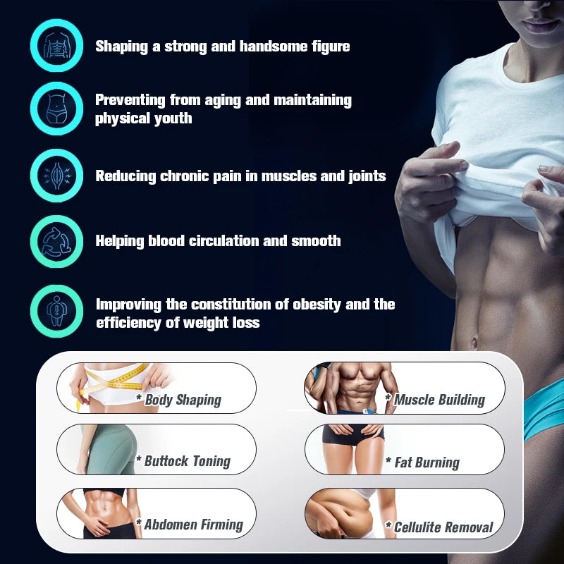 Electromagnetic Muscle Stimulator 6500W - Advanced Body Sculpting Tool Relaxation Treatment Tidesmit