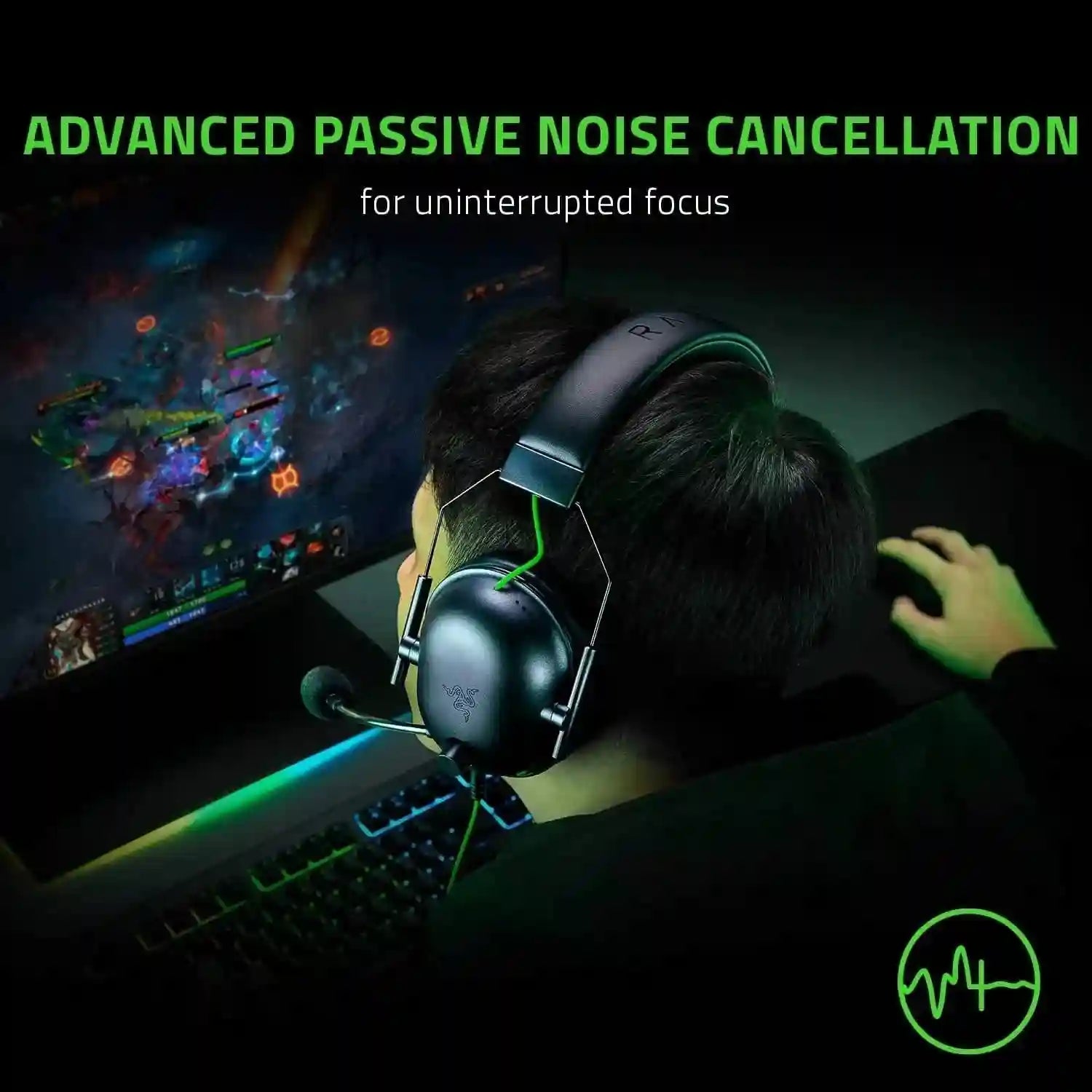 Wired Esports Gaming Headset 7.1 Surround Sound - Tidesmit Multi-Color Tidesmit