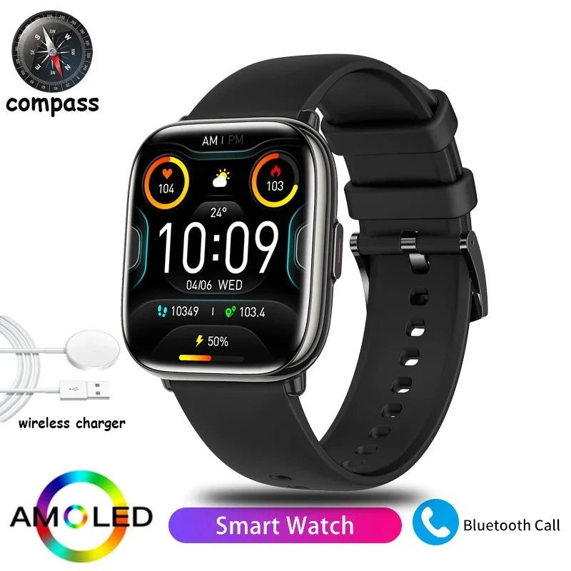 2026 New Smart Watch Full Touch Screen Bluetooth Call AI Voice Heart Rate Waterproof Watches Sports Bracelet Smartwatch Women