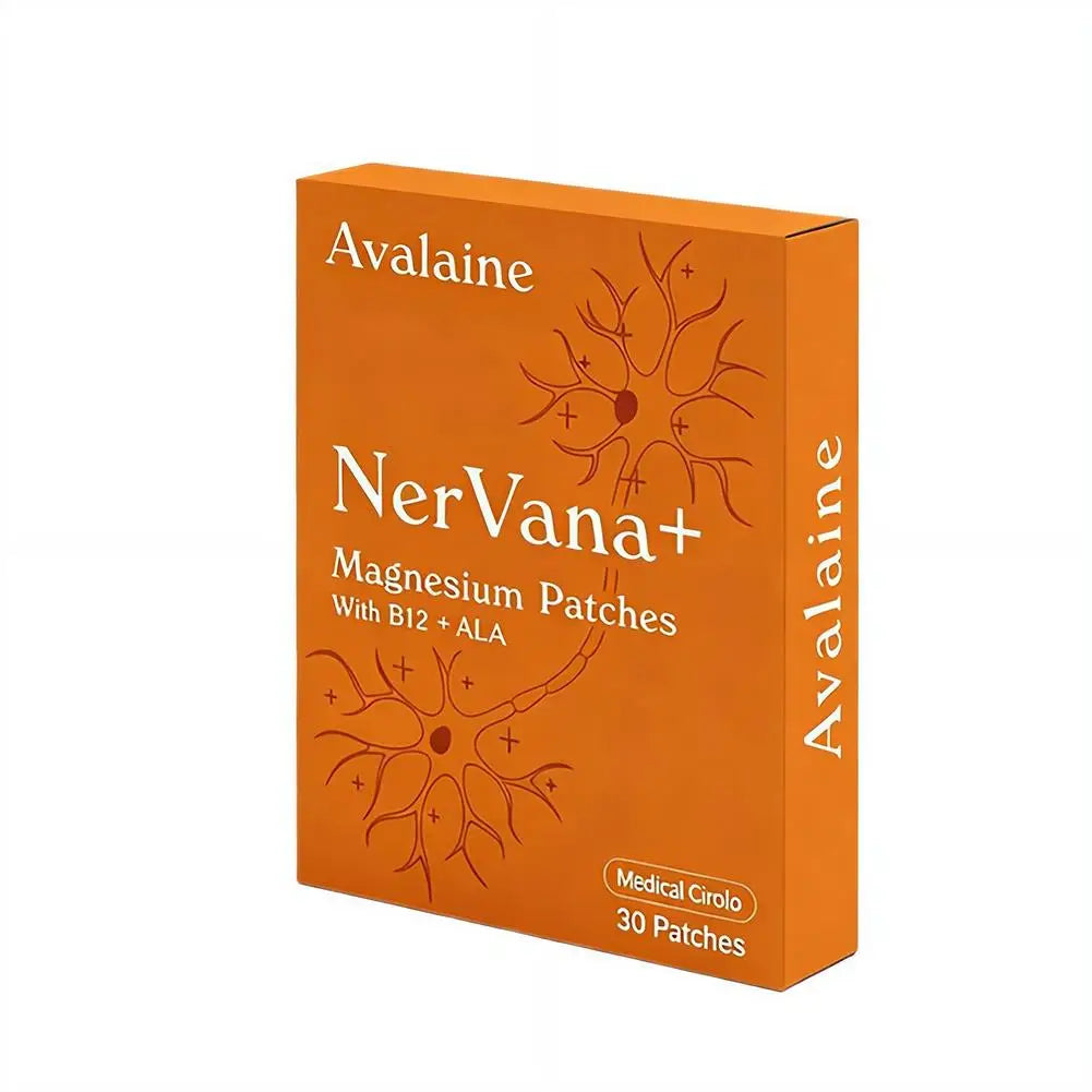 Avalaine NerVana+ Magnesium Patches 1/3/5/10pcs With B12 ALA Body Care Relaxation Support Patches Natural Calming Relax Aid