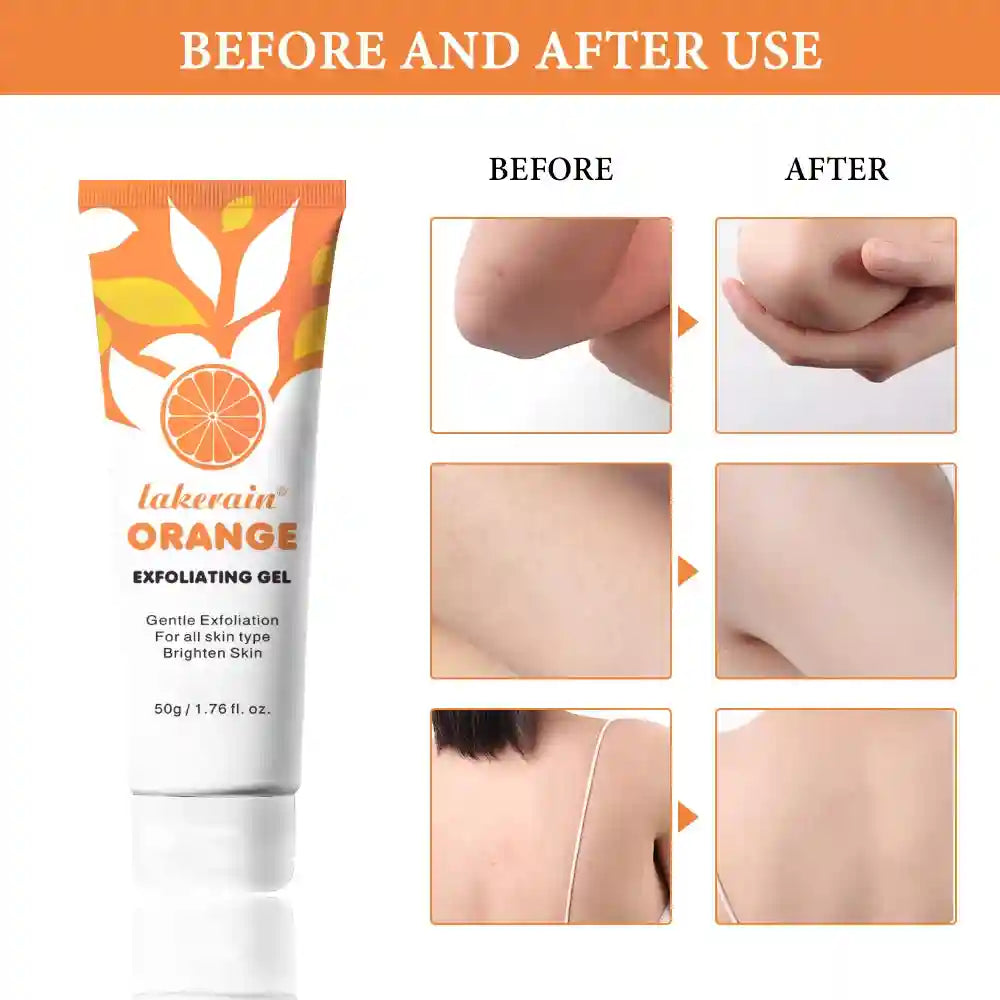 Orange Exfoliating Gel for Radiant Skin - Natural Brightening Treatment Scrubs Treatments Tidesmit