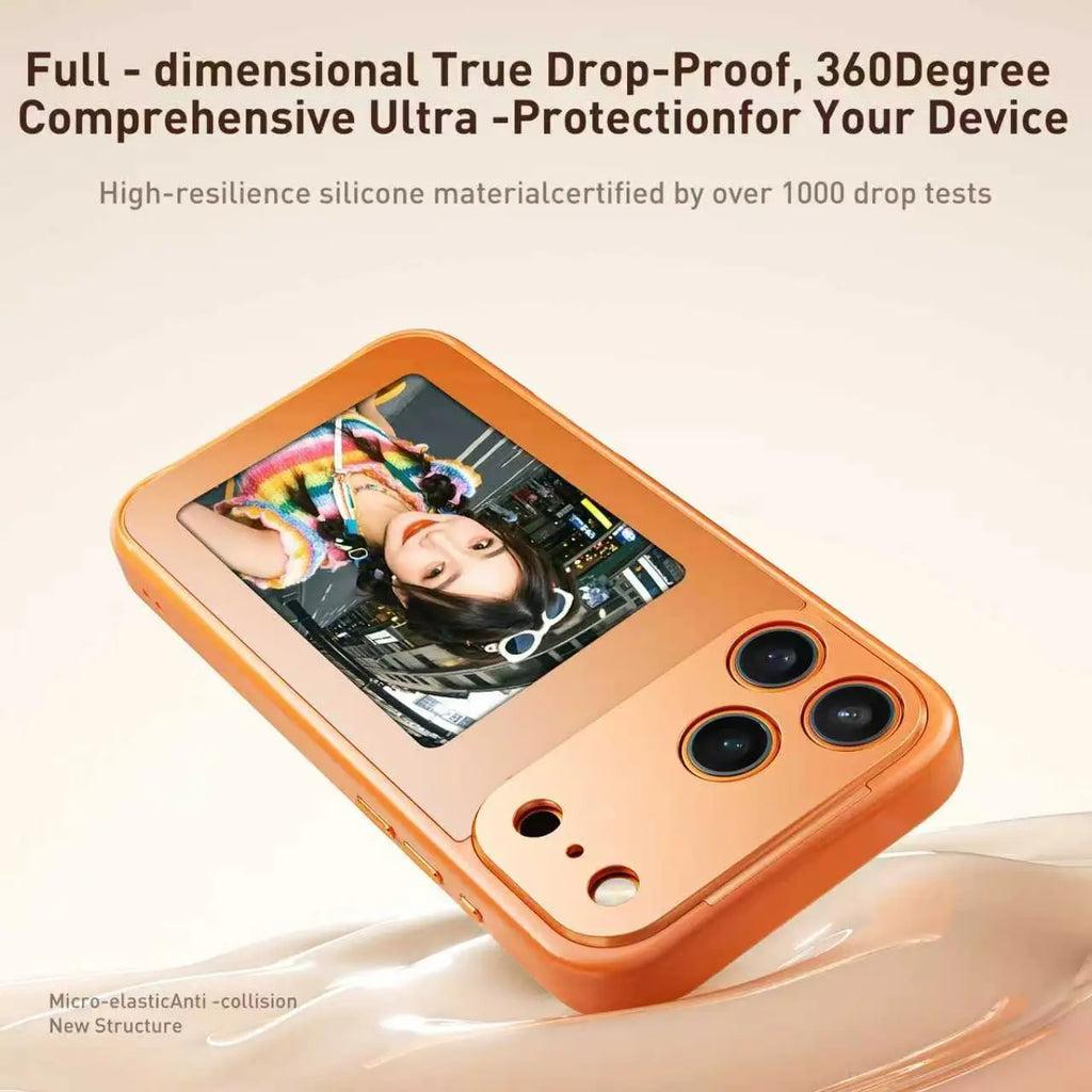 NFC E-Ink Phone Case for iPhone 17 Pro Max with Shock-Absorbing Frame Tidesmit