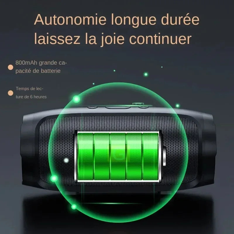 Lenovo FM Portable Bluetooth 5.4 Speakers Dual Speaker Stereo Playback Voice Broadcasting Subwoofer Wireless Speaker For Outdoor