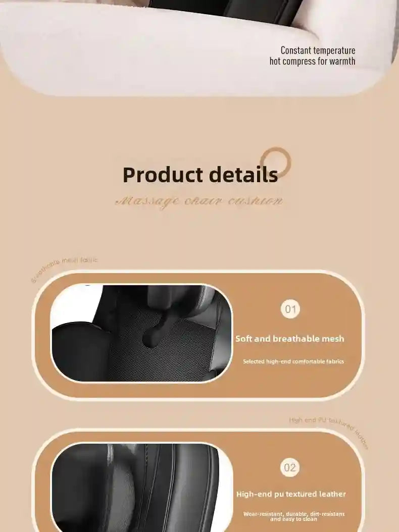 Massage Roller Seat Cushion for Deep Tissue Relief - Tidesmit EU Plug Massage Roller Tidesmit