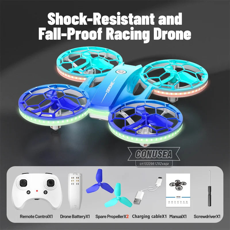 Mini Racing Drone H127 with Altitude Hold & 360 Flips - Violet H127 Blue Tidesmit