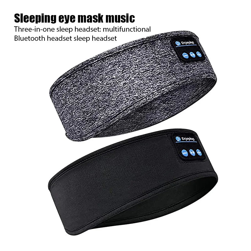 Wireless Sleep Headphones Headband - Soft Elastic Audio for Restful Nights Tidesmit