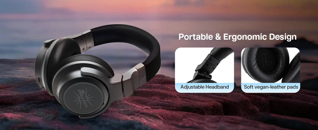 Kiwi Ears Aventus Wireless Headphones - Over-Ear Active Noise Cancellation Tidesmit