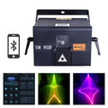 USA Warehouse 5W RGBW Laser Animation Scan Projector Lights + Apple & Android App Control ILDA For Party Bars DJ Stage Lighting