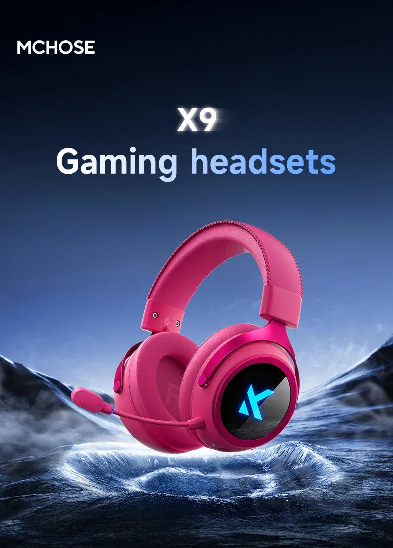 Wireless Gaming Headset X9 Tri-Mode Noise Cancelling by Tidesmit Tidesmit